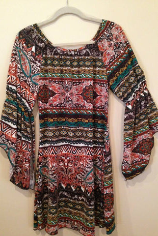 Chevron and Paisley Dress