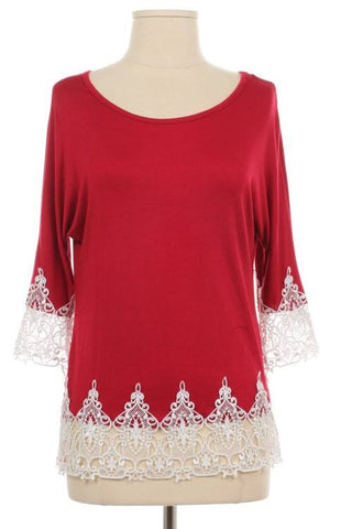 Crochet Hem Tunic