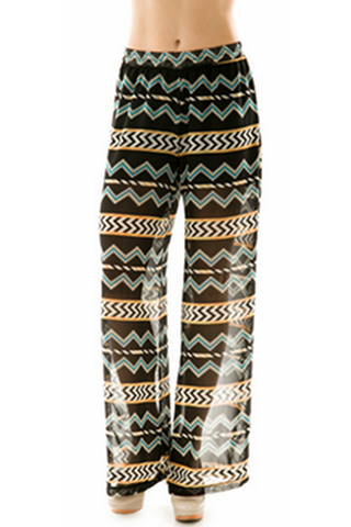 Zigzag Palazzo Pants